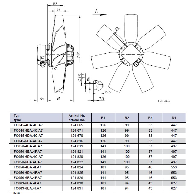 Габаритные размеры FH056-HDD.4F.A7