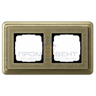 Рамка 2-ая Gira ClassiX Art Бронза/Бронза