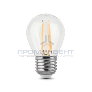 Лампа Gauss Filament Шар 9W 710lm 4100К Е27 LED 1/10/50