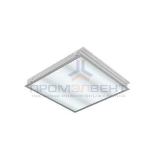 Светодиодный светильник "ВАРТОН" для гипсокартонных потолков 570*570*65мм 36 ВТ 6500К аварийный