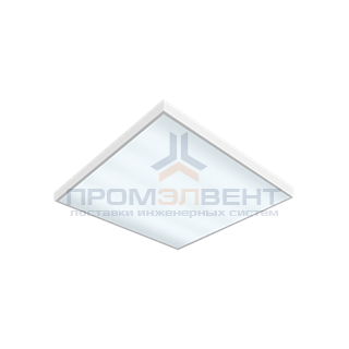 Светодиодный светильник "ВАРТОН" офисный накладной 595*595*50мм 36 ВТ 2700К