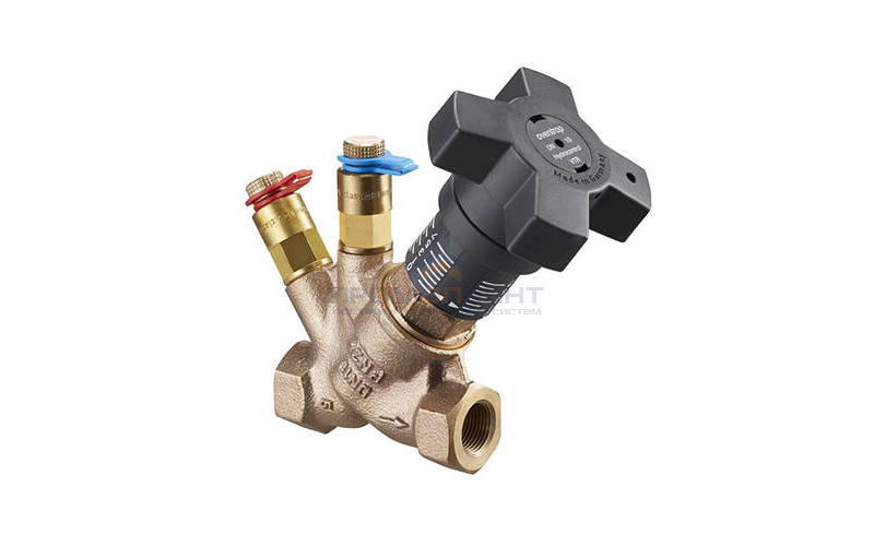 Вентиль регулирующий Oventrop Hydrocontrol VTR (25 бар) - Ду25 (ВР/ВР, с 2-мя ниппелями)
