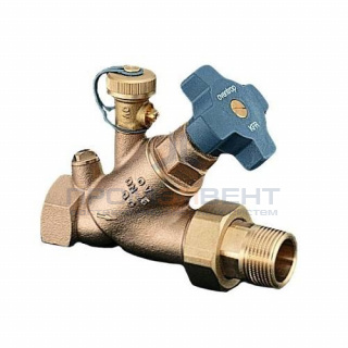 Клапан балансировочный Oventrop Aquastrom KFR - 1/2" (ВР/НГ, PN16, Tmax 120°C, со спускным краном)