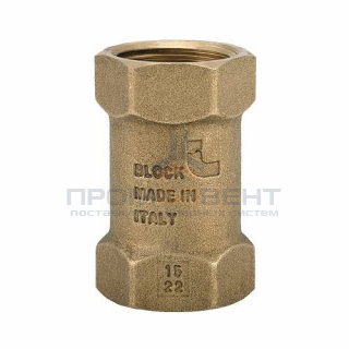 Клапан обратный ITAP 101 BLOCK - 1/2" (ВР/ВР, PN12, Tmax 100°C)