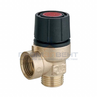 Клапан предохранительный EMMETI Sicura - 1/2" (НР/ВР, Tmax 110⁰С, Рн 6 бар)