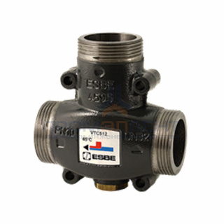 Клапан термостатический смесительный ESBE VTC512 - 1"1/2 (НР, PN10, Tmax 110°C, настройка 58°C)