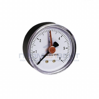 Манометр аксиальный EMMETI - 1/4" (D-63мм, шкала 0-6 бар)