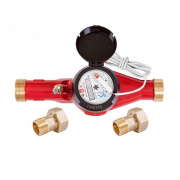 Счетчик для горячей воды многоструйный ЭКО НОМ СВДЛ-32Г - 1"1/4 (+impulse, со сгонами)