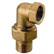 Сгон угловой с плоской прокладкой ITAP 152 - 1"1/4 (НР/ВР, Tmax 120°C, Tmin -20°C, латунный)