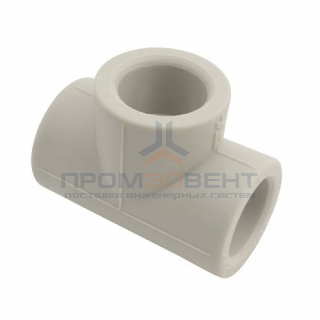 Тройник FV-Plast - 63 (для полипропиленовых труб под пайку, цвет серый)