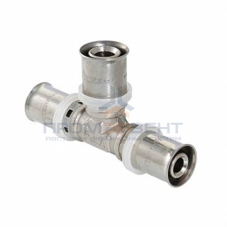 Тройник VALTEC VTm.231 - 20 (прессовой, для металлопластиковых труб)