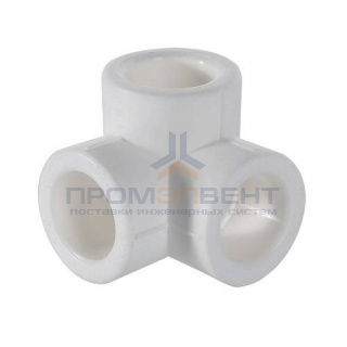 Тройник двухплоскостной VALTEC VTp.738 - 20 (для полипропиленовых труб под пайку, цвет белый)