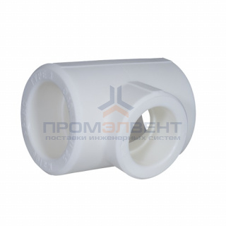 Тройник переходной KALDE - 110 x 50 x 110 (для полипропиленовых труб под пайку, цвет белый)