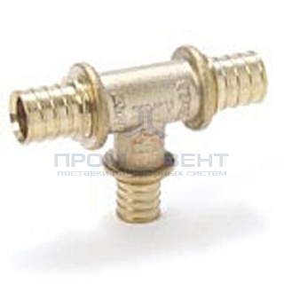 Тройник переходной REHAU - 17 x 10 x 17 (латунь, для труб из сшитого полиэтилена RAUTHERM S)