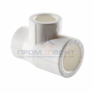 Тройник переходной VALTEC VTp.735 - 32 x 25 x 25 (для полипропиленовых труб под пайку, цвет белый)