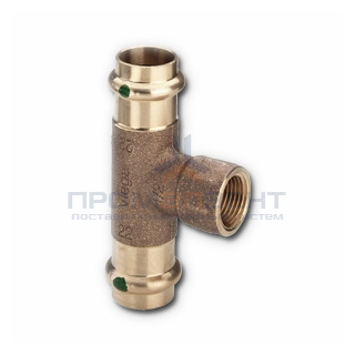 Тройник с переходом на внутреннюю резьбу Viega G3 Sanpress 2217.2 - 22 x 1/2"