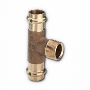 Тройник с переходом на наружную резьбу Viega G3 Sanpress 2217.1 - 22 x 3/4"