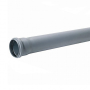 Труба для внутренней канализации СИНИКОН Standart - D110x2.7 мм, длина 150 мм (цвет серый)