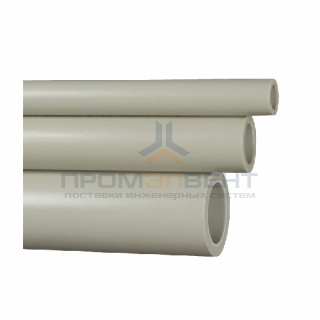 Труба полипропиленовая FV-Plast CLASSIC - 63×10,5 (PN20, штанга 4м, цвет серый)
