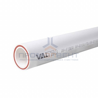 Труба полипропиленовая армированная стекловолокном VALTEC PP-FIBER - 75x10.3 (PN20, штанга 4 м.)