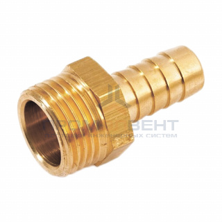 Штуцер комбинированный с наружной резьбой STOUT - 1/2" x 12 мм (латунь без покрытия)