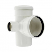 Крестовина с уменьшенным проходом слева СИНИКОН Comfort Plus - 110x50 (для внутренней канализации)