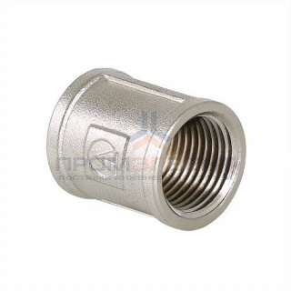 Муфта VALTEC VTr.270 - 2" (резьбовая, латунь никелированная)