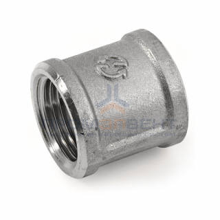 Муфта латунная резьбовая STOUT - 3/8" (никелированная)