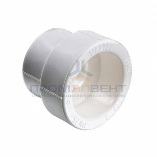 Муфта редукционная VALTEC VTp.705 - 40 x 25 (для полипропиленовых труб под пайку, цвет белый)