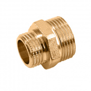 Ниппель латунный резьбовой переходной STOUT - 3" x 2"