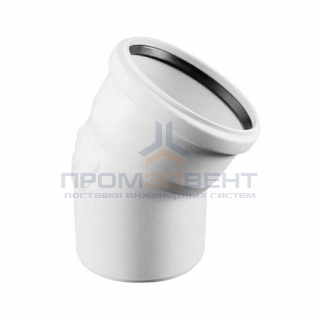 Отвод 30° REHAU RAUPIANO PLUS - 75 (для системы внутренней канализации)