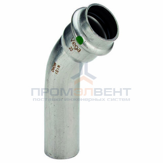 Отвод 45° Viega Sanpress Inox 2326.1 - 35 (нержавеющая сталь)