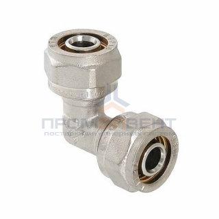 Отвод 90° VALTEC VTm.351 - 32 (винтовой, для металлопластиковых труб)