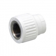 Переход на внутреннюю резьбу Fusitek - 63 x 2" (для полипропиленовых труб, цвет белый)