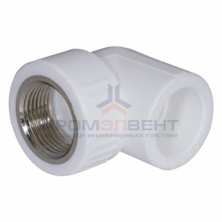 Переход на внутреннюю резьбу угловой KALDE - 32 x 1" (для полипропиленовых труб, цвет белый)