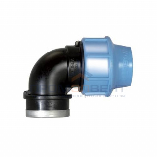 Переход на внутреннюю резьбу угловой UNIDELTA 1009 - 16 x 1/2" (винтовой, для труб ПНД)