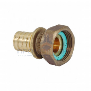 Переход на накидную гайку REHAU RX - 16 x 1/2" (бронза, для труб из сшитого полиэтилена RAUTITAN)