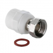 Переход на накидную гайку VALTEC VTp.708 - 20 x 3/4" (для полипропиленовых труб, цвет белый)