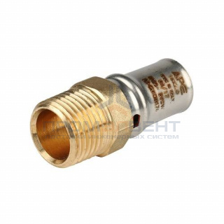 Переход на наружную резьбу STOUT - 26 x 3/4" (прессовой, для металлопластиковых труб)