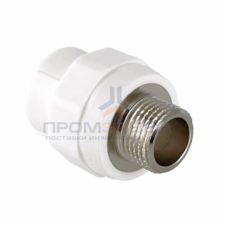 Переход на наружную резьбу VALTEC VTp.701 - 32 x 1" (для полипропиленовых труб, цвет белый)
