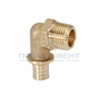 Переход на наружную резьбу угловой REHAU RX - 20 x 1/2" (бронза, для труб серии RAUTITAN)