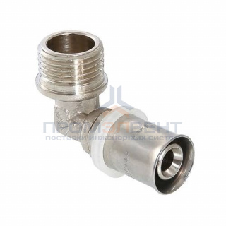 Переход на наружную резьбу угловой VALTEC VTm.253 - 16 x 3/4" (прессовой, для металлопласт. труб)