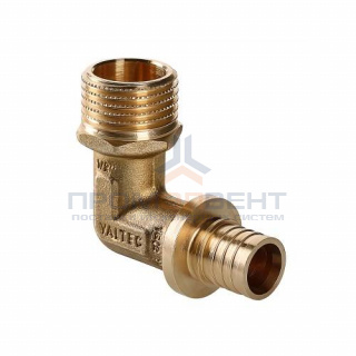 Переход на наружную резьбу угловой VALTEC VTm.453.BG - 16 x 1/2" (для труб из сшитого полиэтилена)