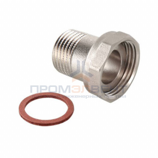 Переход с наружной резьбы на накидную гайку VALTEC VTr.613.N - 1"1/4 x 1" (латунь никелированная)