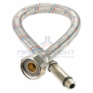 Подводка под смеситель гибкая Industrias Mateu (Штуцер/Гайка) - М10-1-35 x 1/2" (длина 500 мм)