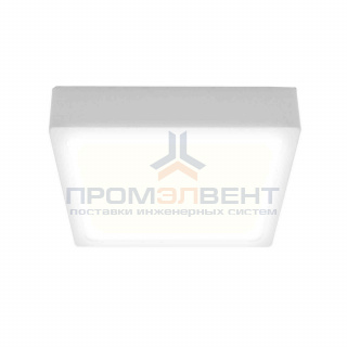 06-43 Светодиодная панель накладная квадр. 220В, 12Вт, CRI:80Ra, 960Лм, 120*120 мм,  алюминиевый корпус, встроенный изолированный драйвер, 2700К