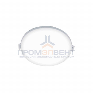 06-53 Светодиодная панель встраиваемая круглая 220В, 10Вт, 800Лм, CRI:80Ra, Ф 120/85мм,алюминиевый корпус, встроенный изолированный драйвер, 6500K