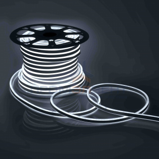 10-76 Светодиодный НЕОН (2 стор.), 220В, 6Вт/м,SMD 2835,108д/м,IP65,150Лм/м,кат.50 м,8.5*18.5мм, без аксессуаров,ХБ