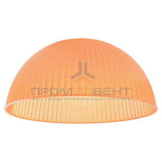 16-34  Плафон оранжевый, пластиковый, под патрон Е27, O400х180мм.