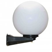 НБУ 21-60-251 Уличный светильник-шар с датчиком движения 250мм, настенным крепежом, молочный